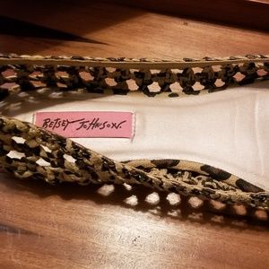 Betsy Johnson peep thru flats